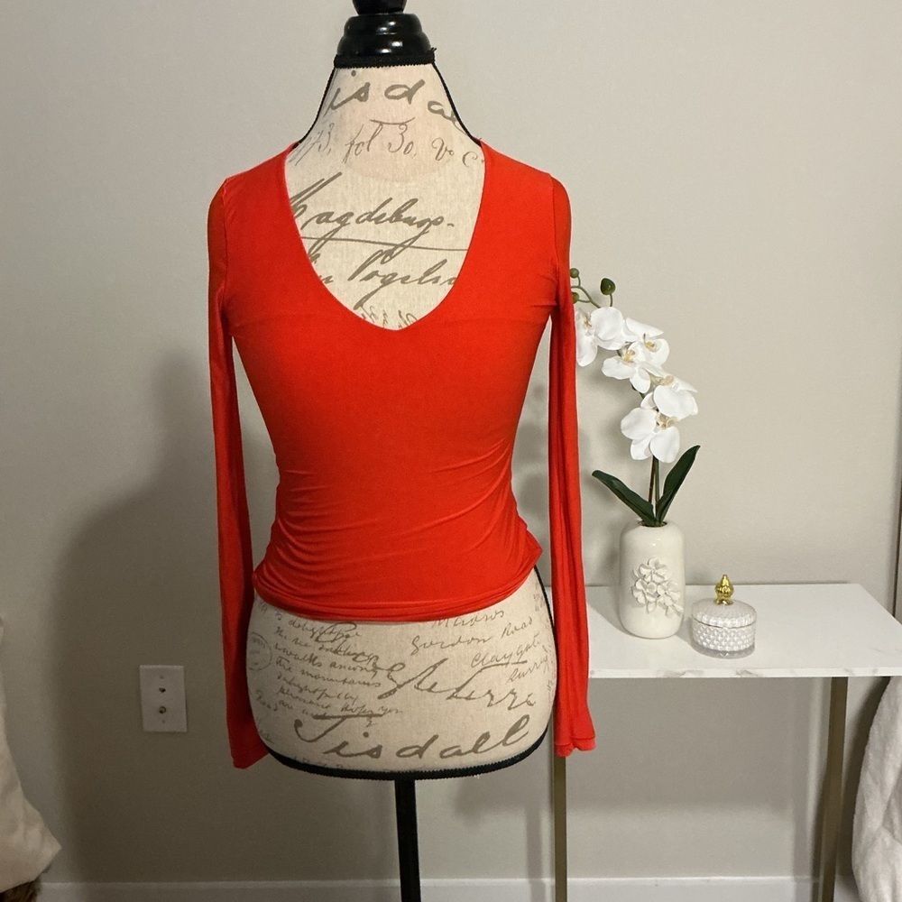 Aerie butter soft Red Long Sleeve Top